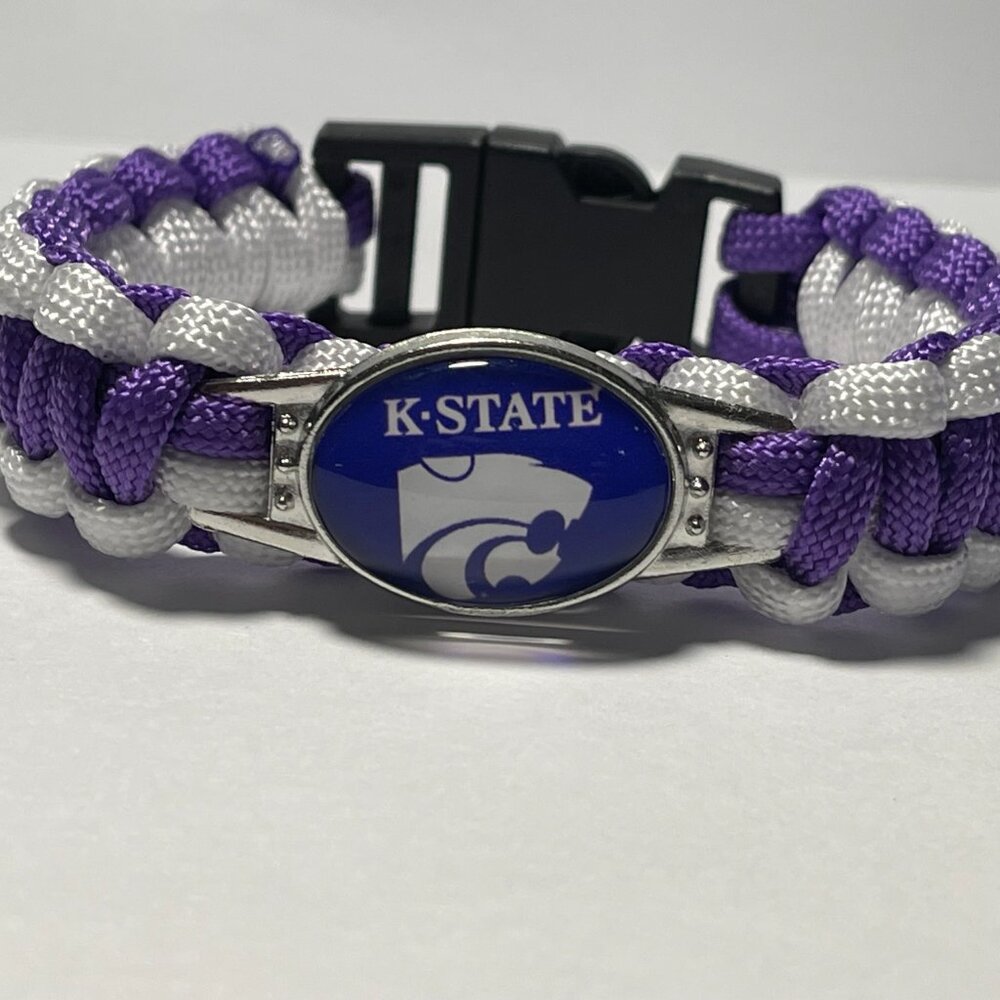 Kansas State Wildcats NCAA Paracord Bracelet NEW
